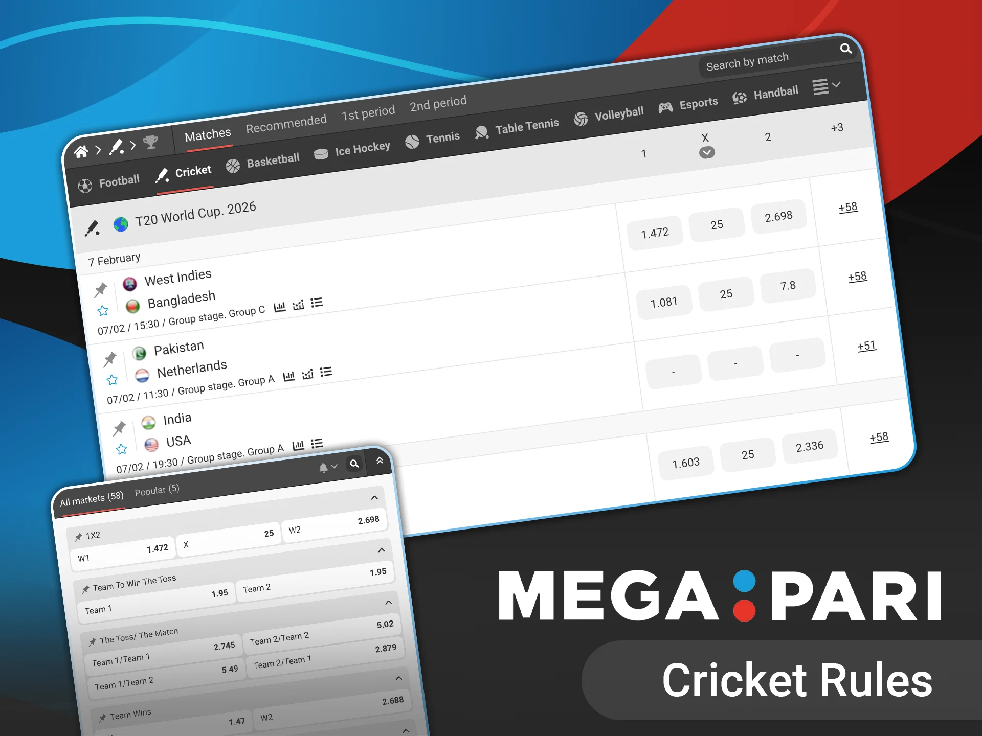 Learn cricket betting rules at Megapari and bet smarter.
